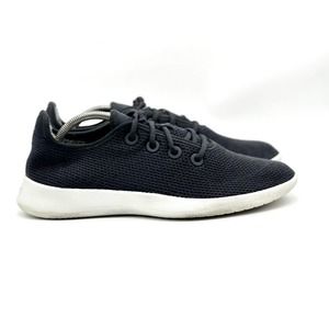 Allbirds Shoes Men Size 10 Tree Runner Jet Black/White Sole Sneakers